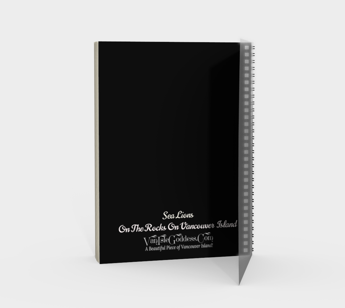 Sea Lions Vancouver Island Spiral Notebook