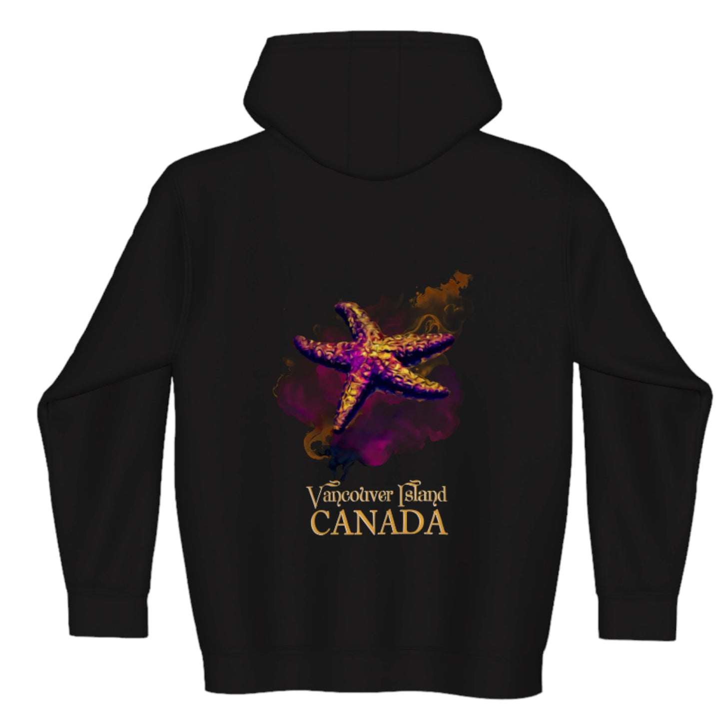 Star Track Vancouver Island Canada Premium Zipper Hoodie back