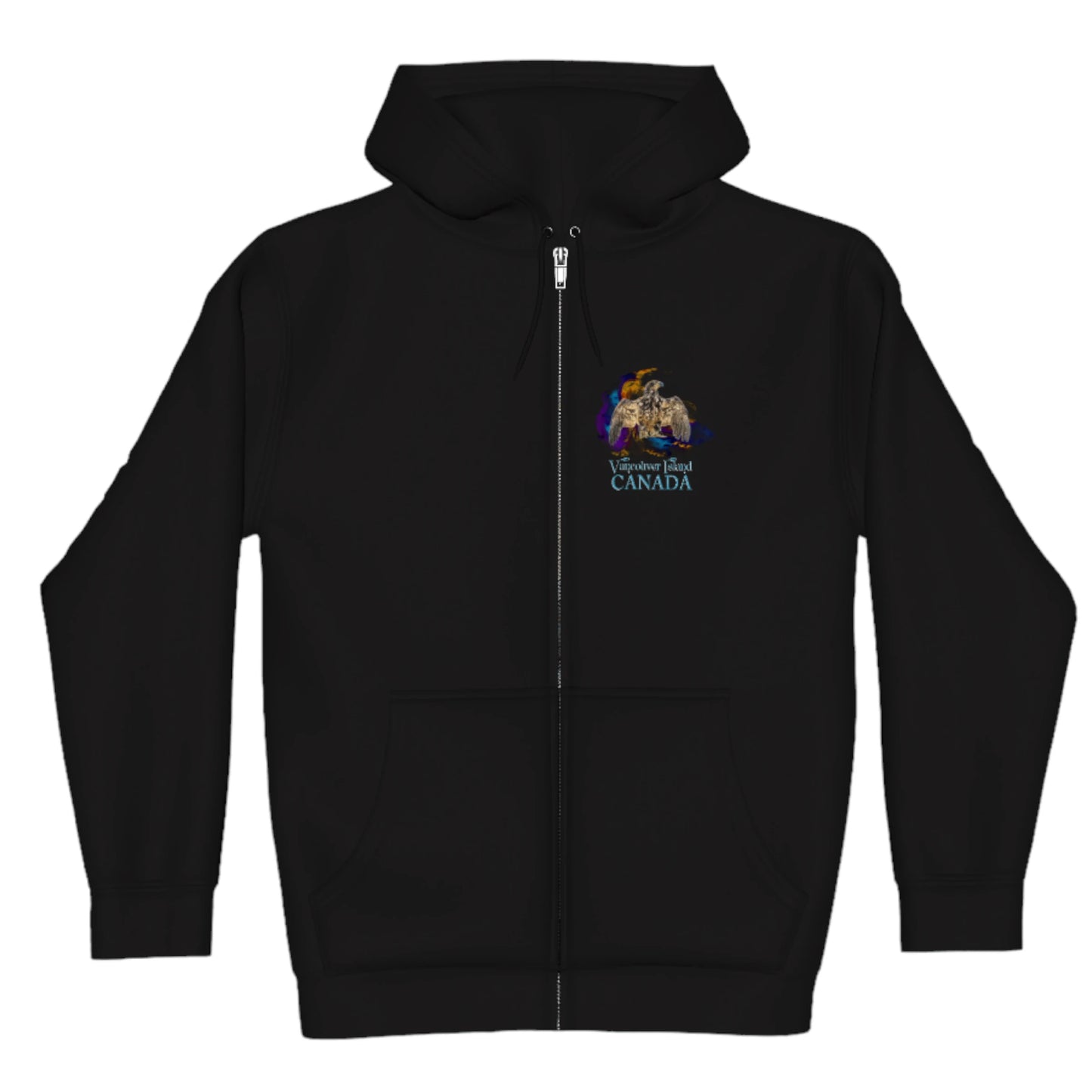 Thunderbird Vancouver Island Canada Premium Zipper Hoodie front