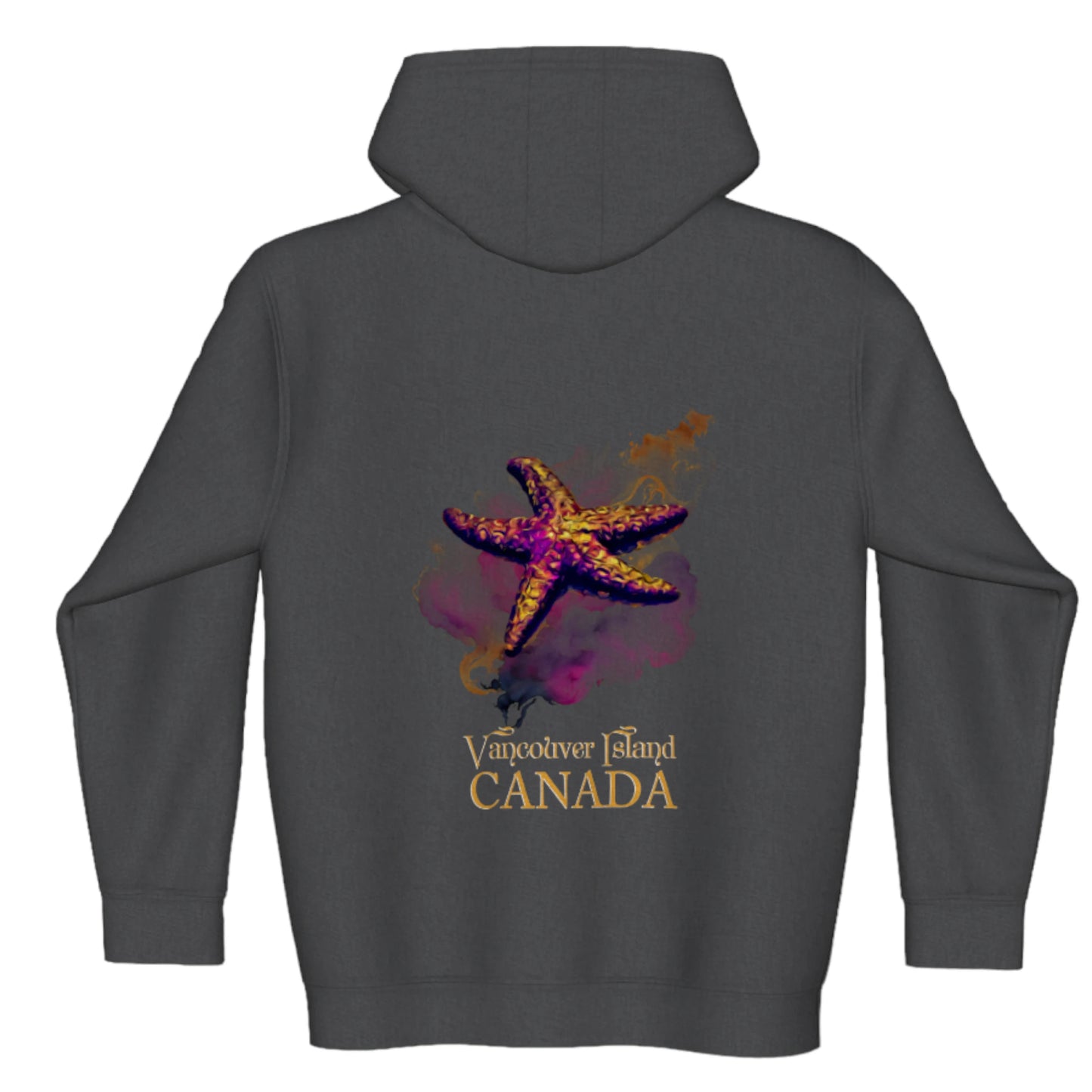 Star Track Vancouver Island Canada Premium Zipper Hoodie back