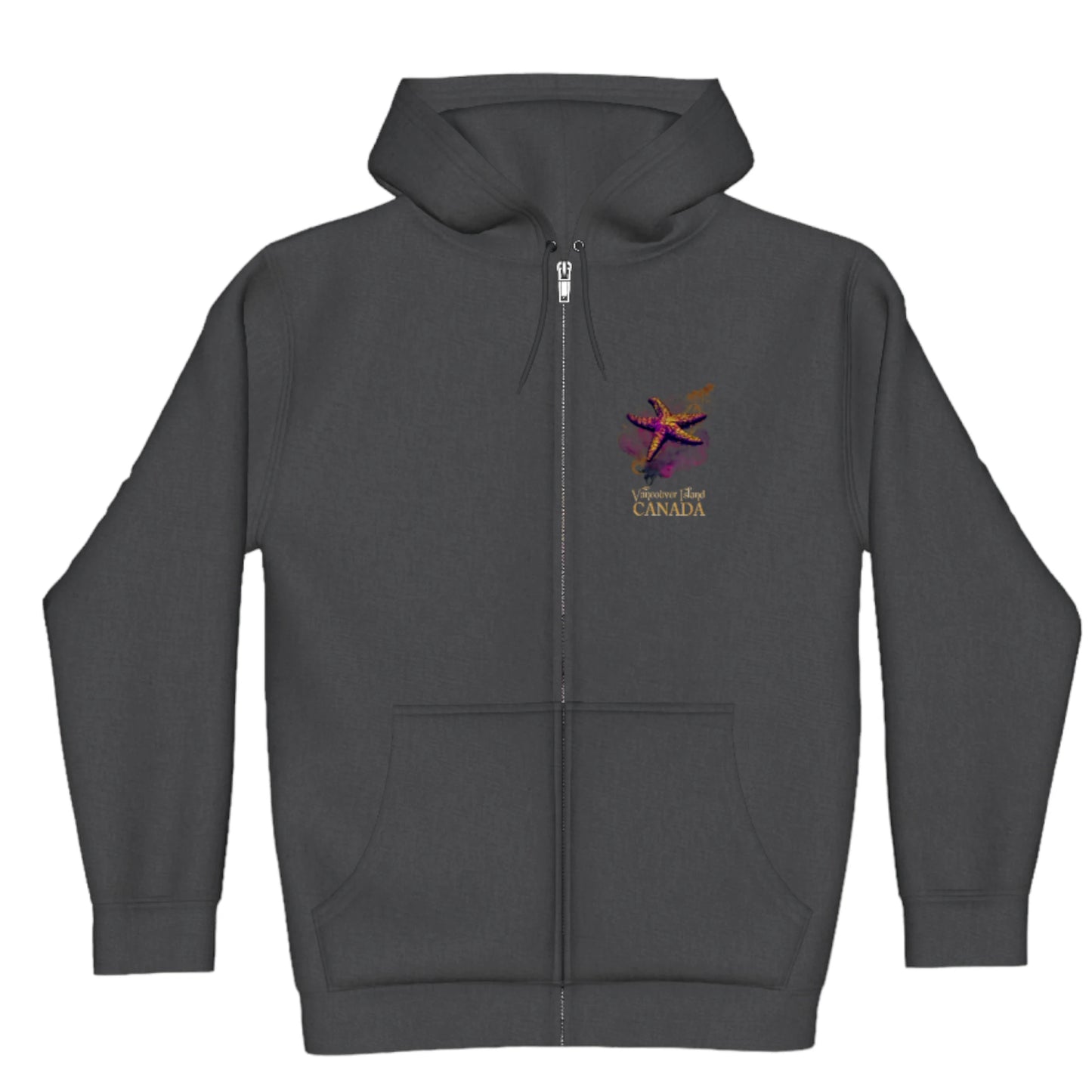Star Track Vancouver Island Canada Premium Zipper Hoodie fribt