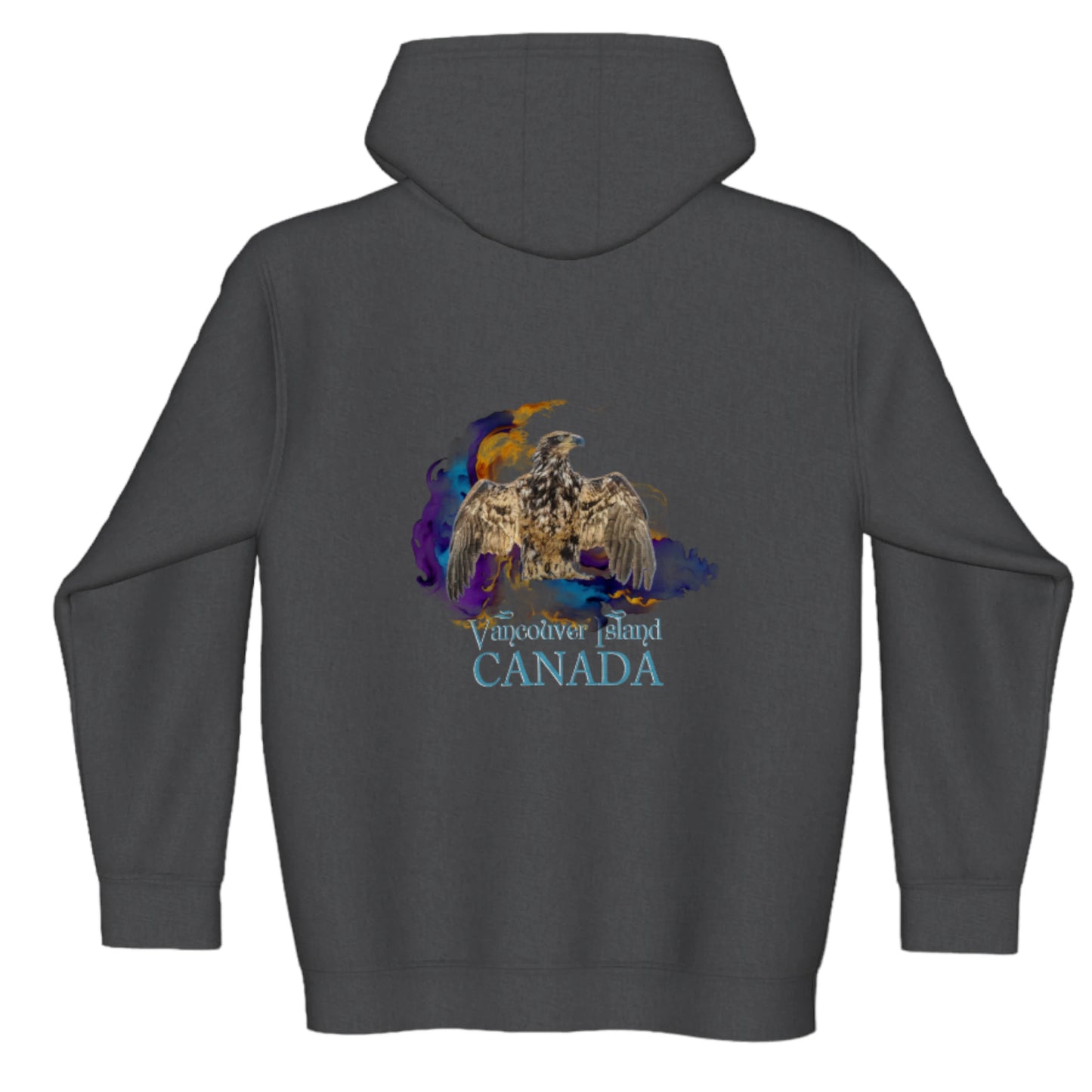 Thunderbird Vancouver Island Canada Premium Zipper Hoodie back