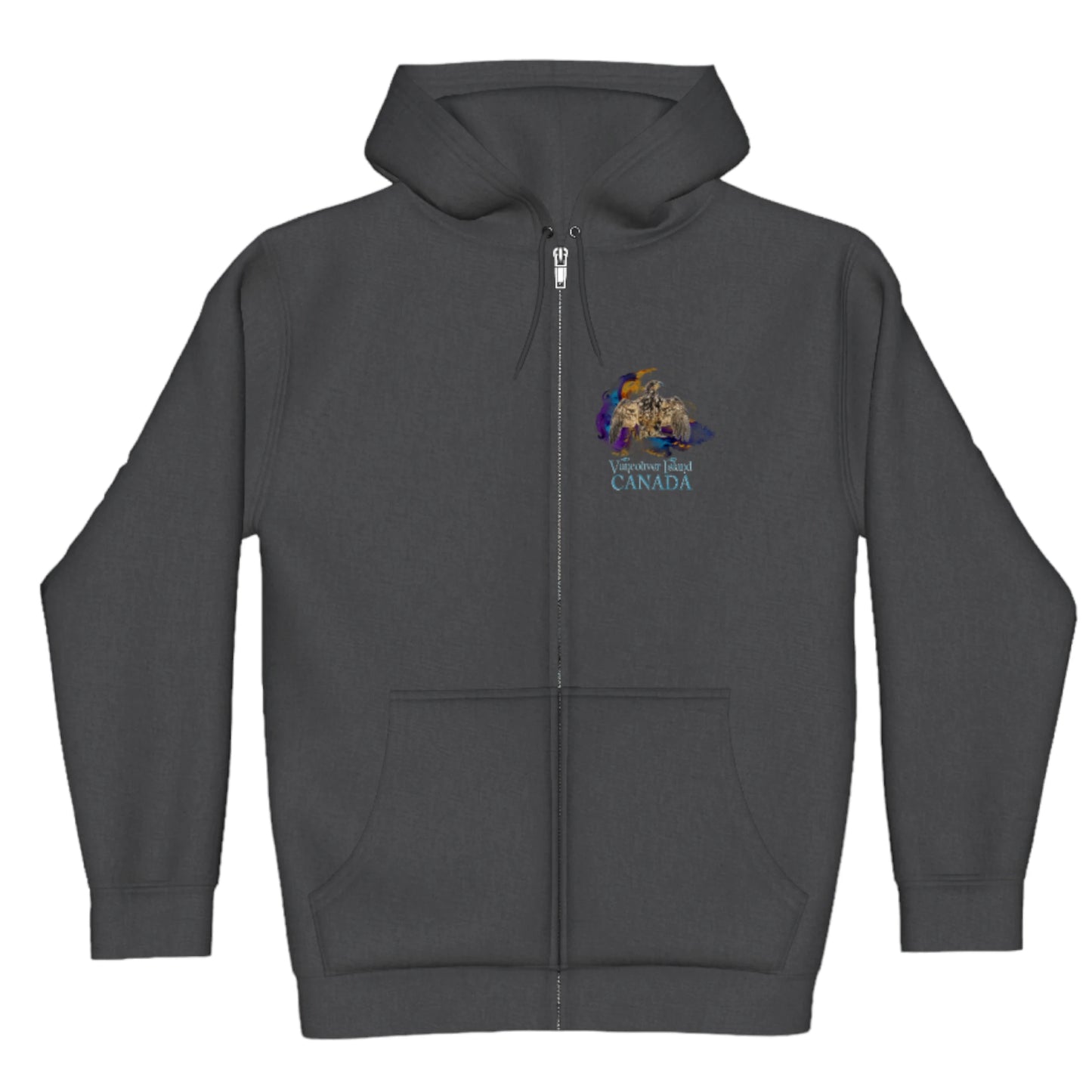 Thunderbird Vancouver Island Canada Premium Zipper Hoodie front
