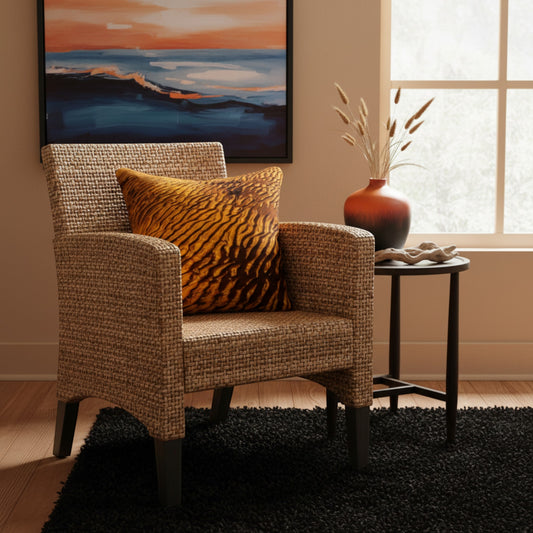 Golden Sand 18" x 18" Throw Pillow Cover