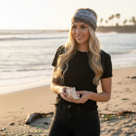 Gray Day Headband Neck Gaiter