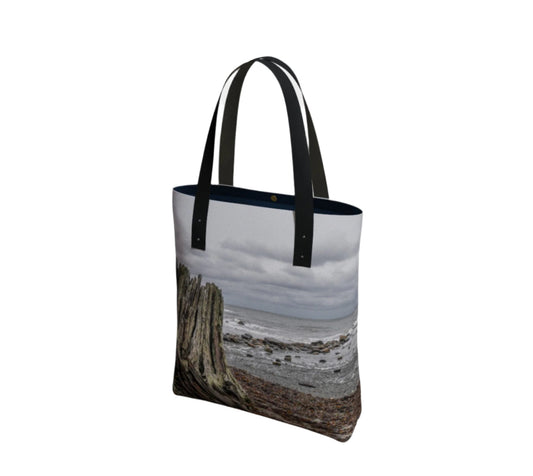 Gray Day Qualicum Beach Urban Tote