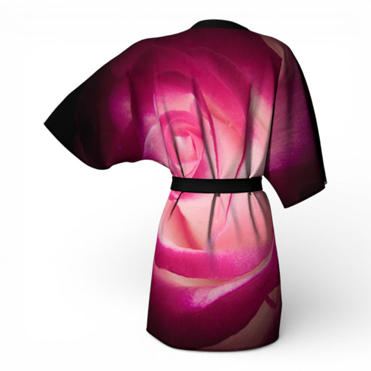 Illuminated Rose Kimono Robe