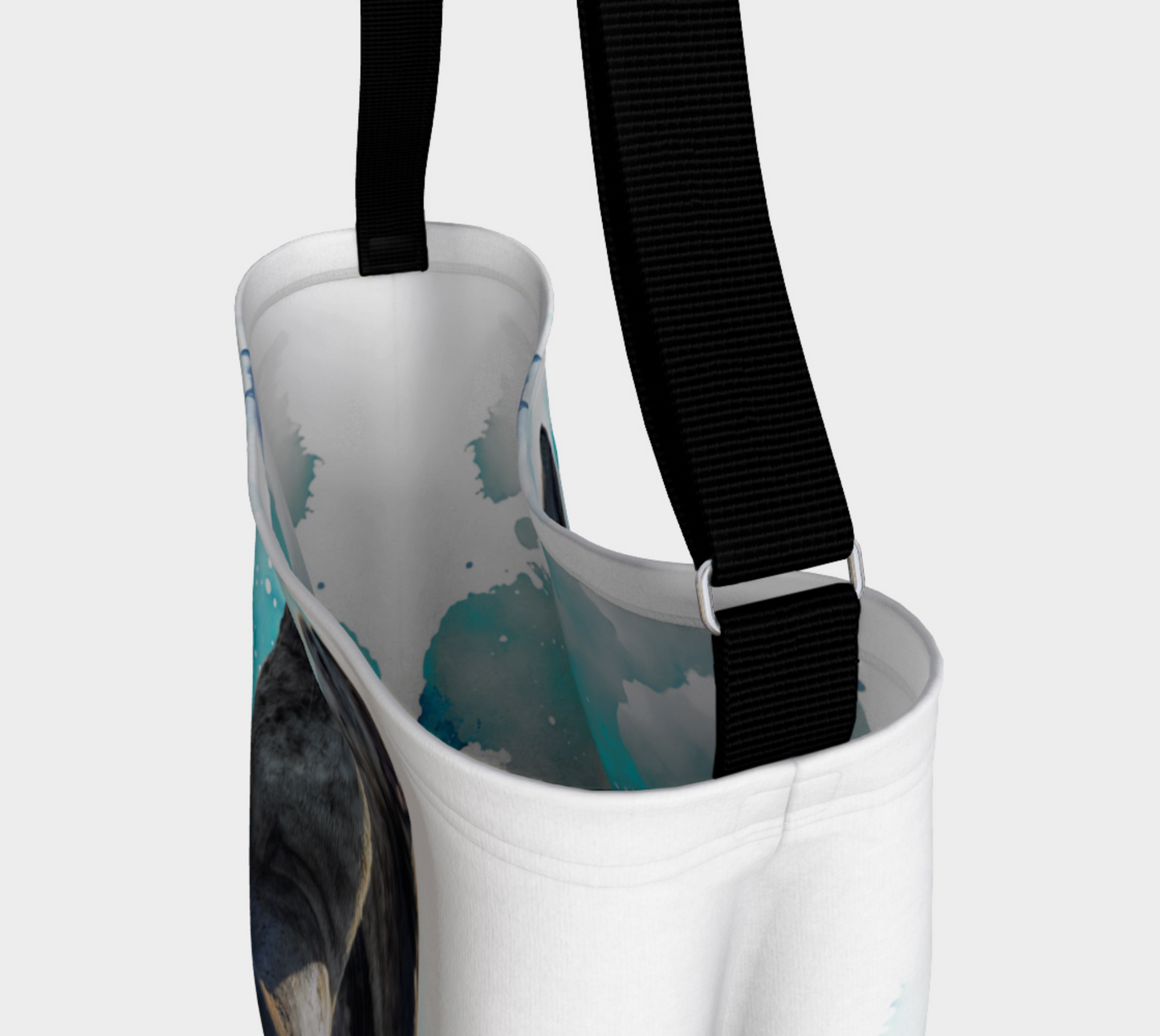Interior Sea Lions Communication Neoprene Day Tote: Engaging Coastal Wildlife Tote Bag
