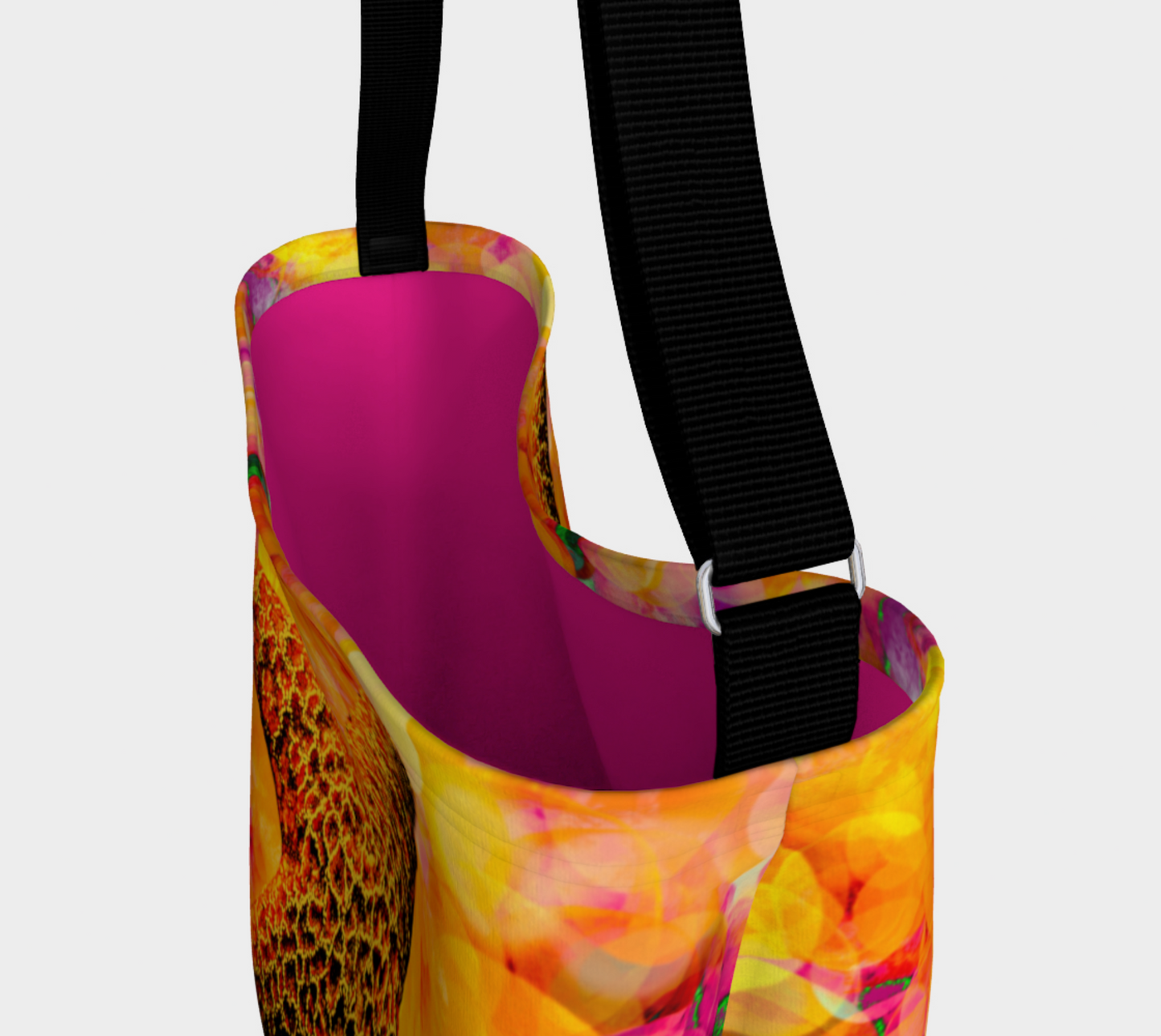 Interior of the Starfish Spirit Neoprene Day Tote: Enchanting Coastal-Inspired