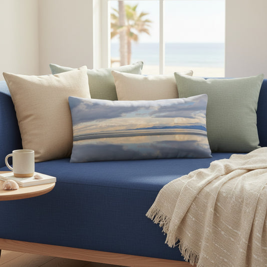 Light Language Parksville Beach 24"x12" Throw Pillow Cover
