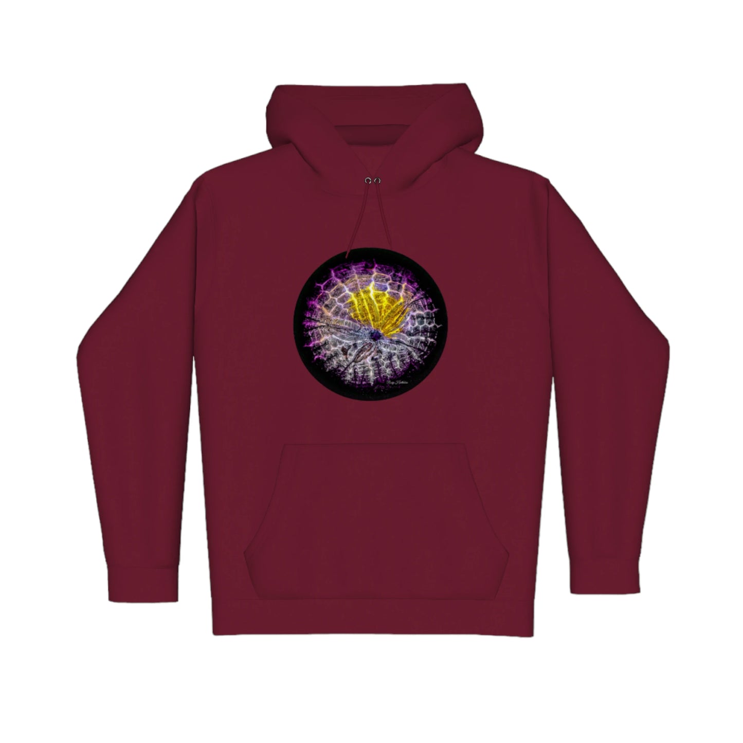 Spotlight Sand Dollar Premium Pullover Hoodie. The image is of a sand dollar.