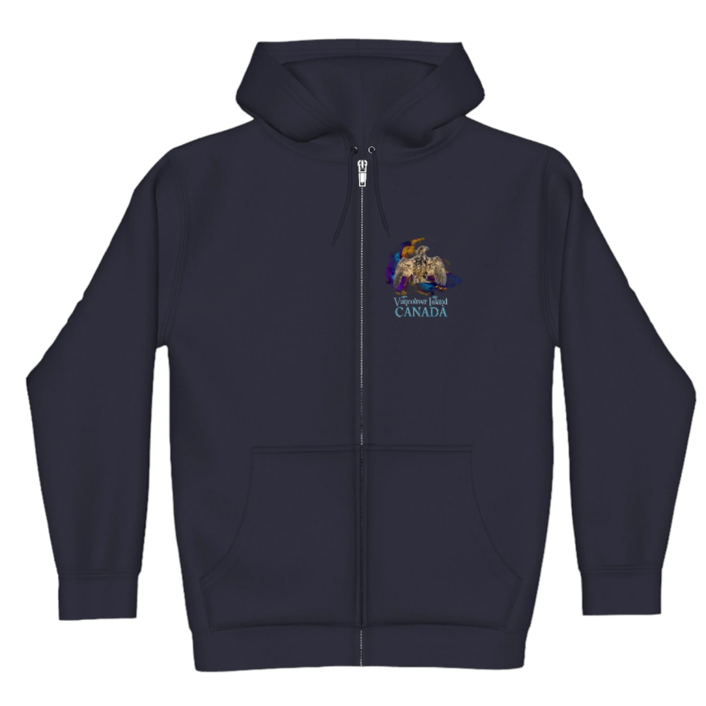 Thunderbird Vancouver Island Canada Premium Zipper Hoodie front