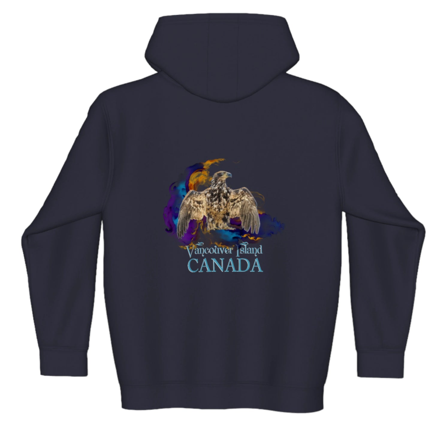 Thunderbird Vancouver Island Canada Premium Zipper Hoodie back