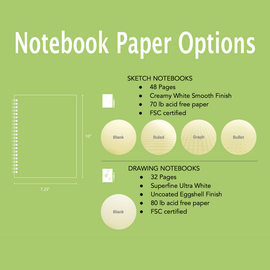 Notebook paper options