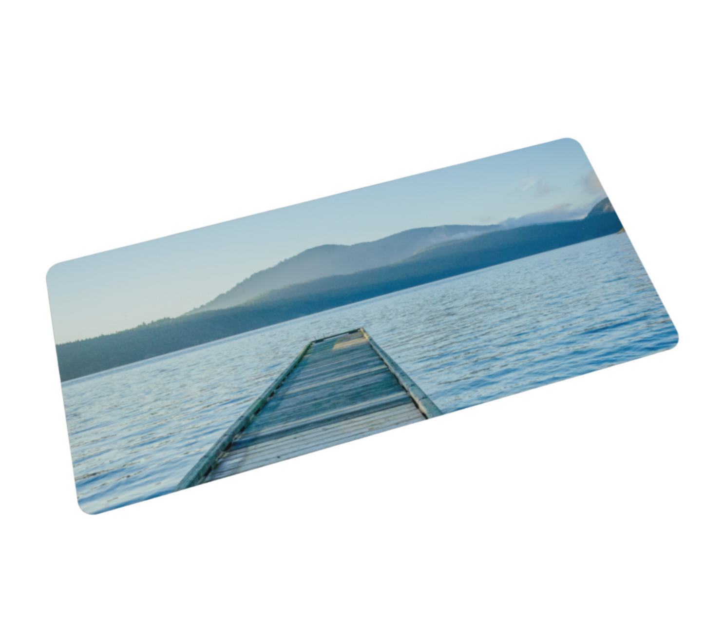 Ocean Pier Salt Spring Island Large Desk Mat