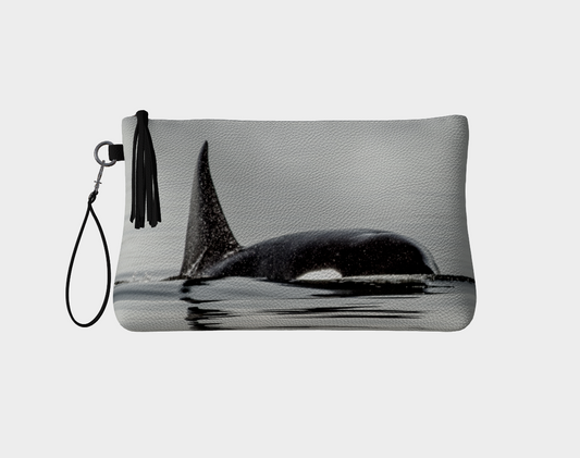 Orca Spray Vegan Leather Makeup Bag