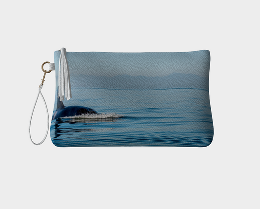 Orca Spray Vegan Leather Makeup Bag