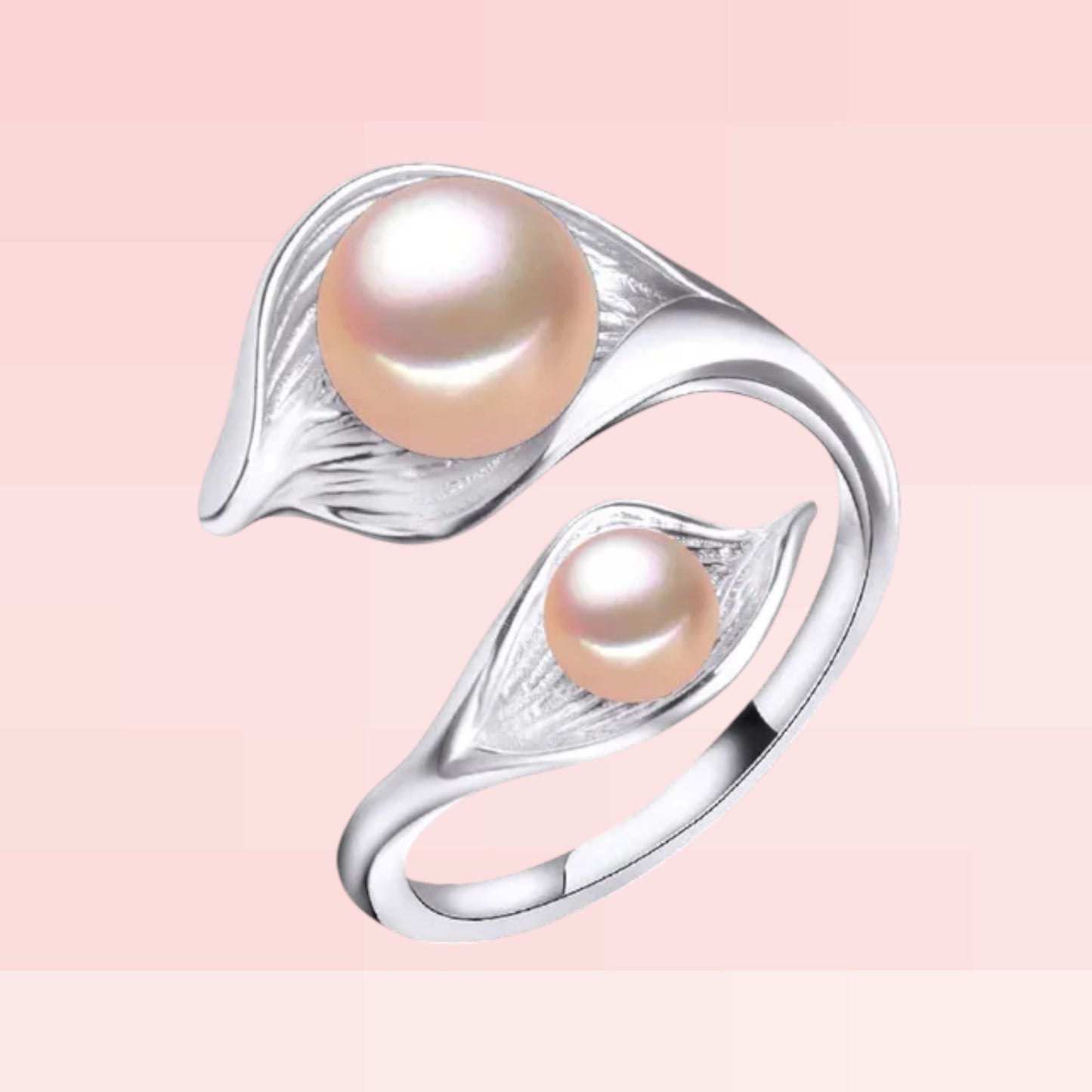 Lily of the Island Adjustable Freshwater Pink Pearl Ring