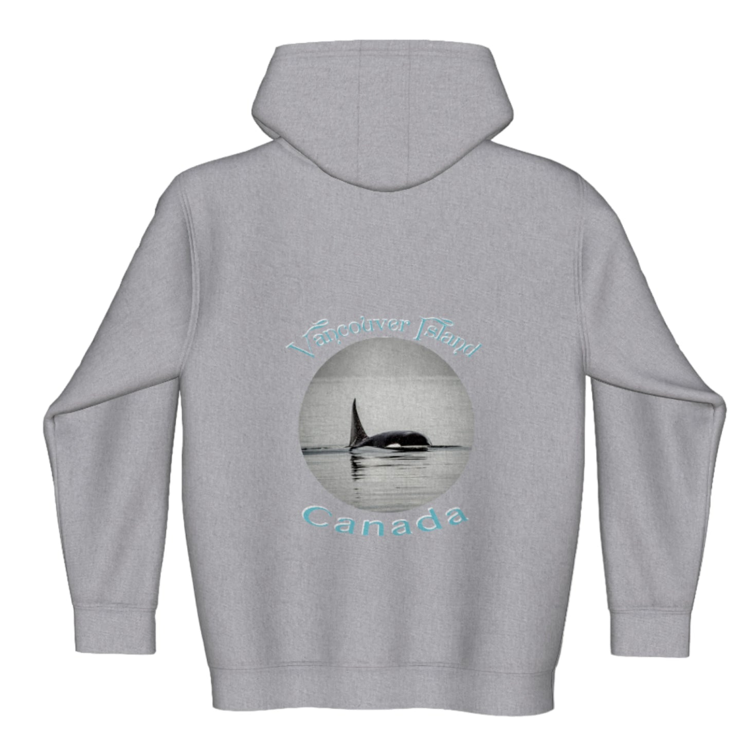 Orca Spray Vancouver Island Canada Premium Zipper Hoodie back
