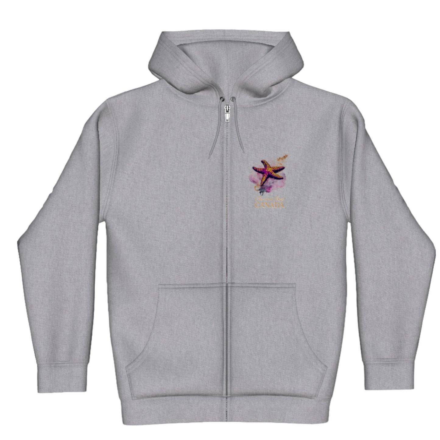 Star Track Vancouver Island Canada Premium Zipper Hoodie front