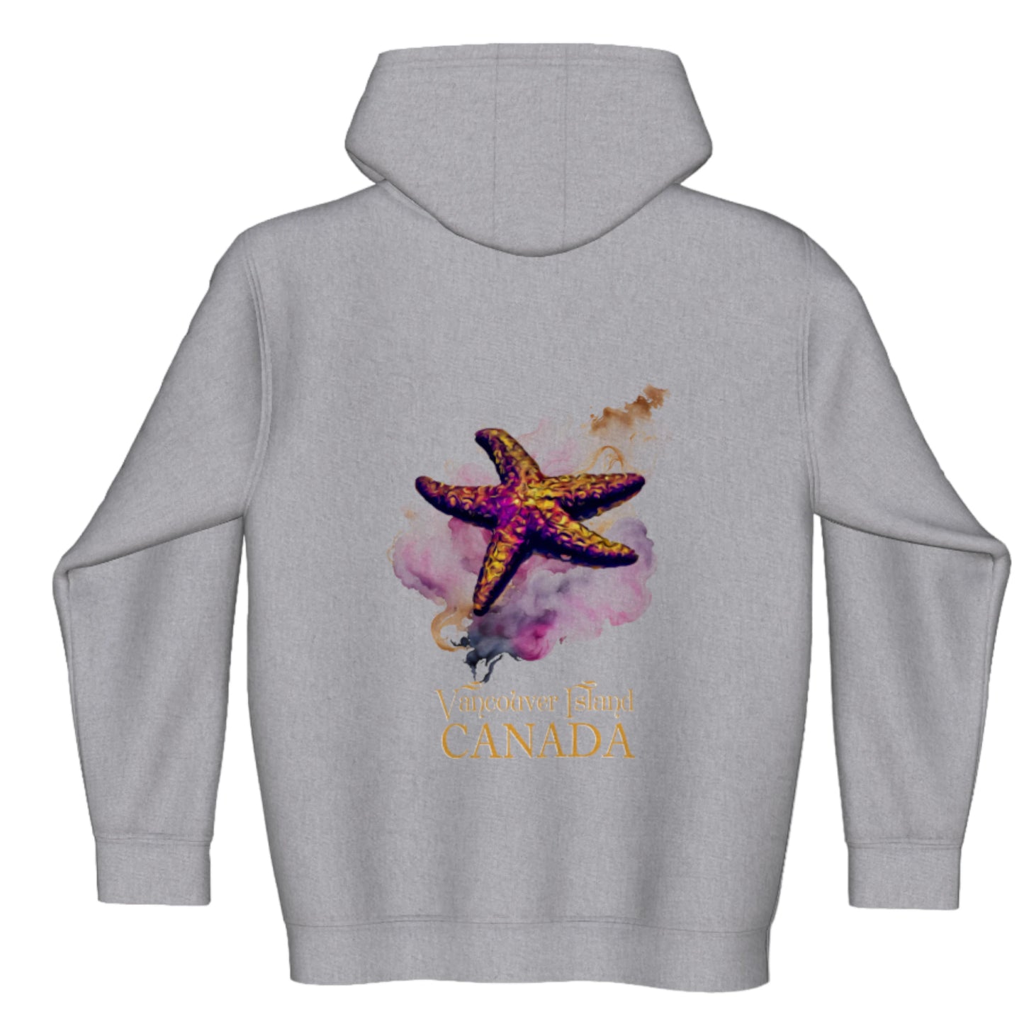 Star Track Vancouver Island Canada Premium Zipper Hoodie back