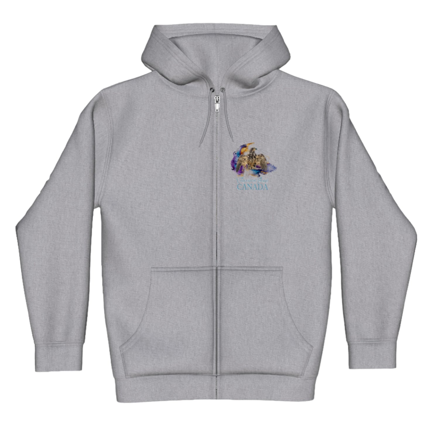 Thunderbird Vancouver Island Canada Premium Zipper Hoodie front