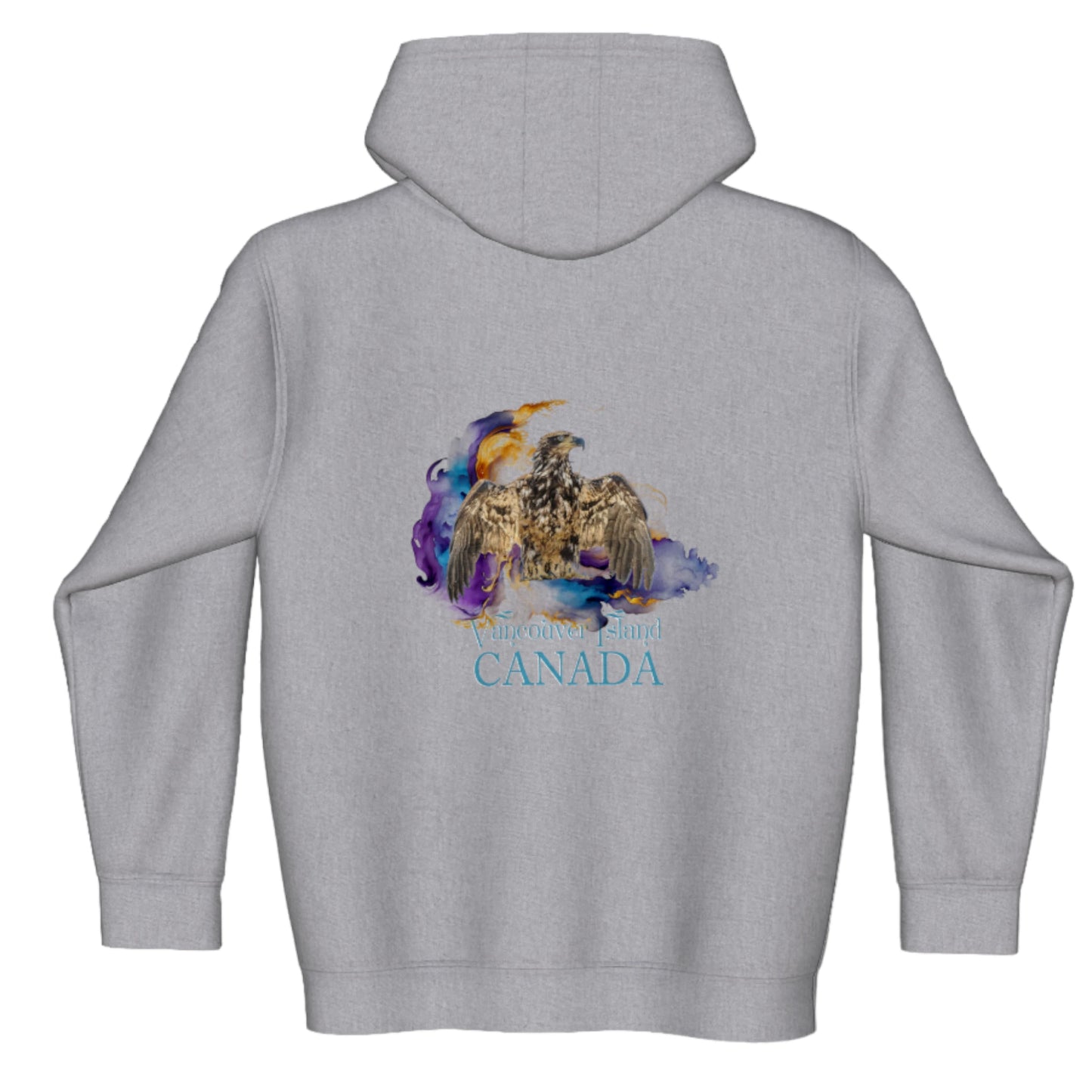 Thunderbird Vancouver Island Canada Premium Zipper Hoodie back