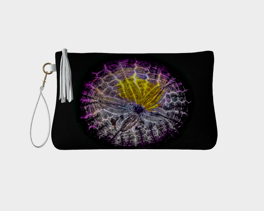 Spotlight Sand Dollar Vegan Leather Makeup Bag