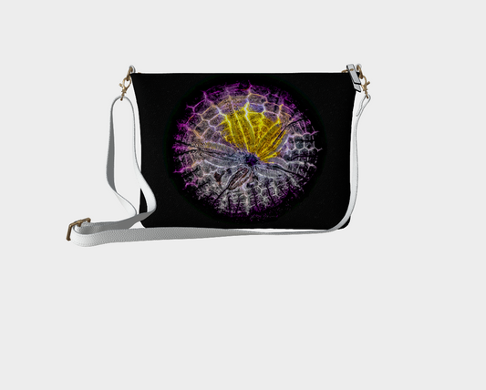 Spotlight Sand Dollar Vegan Leather Crossbody Purse