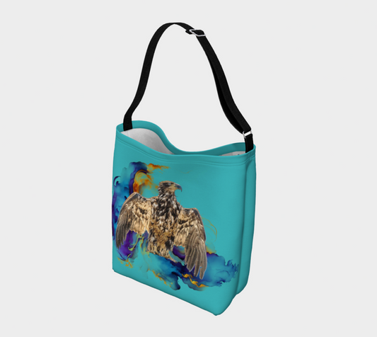 Thunderbird Eagle Neoprene Day Tote: Majestic Wildlife-Inspired Tote Bag