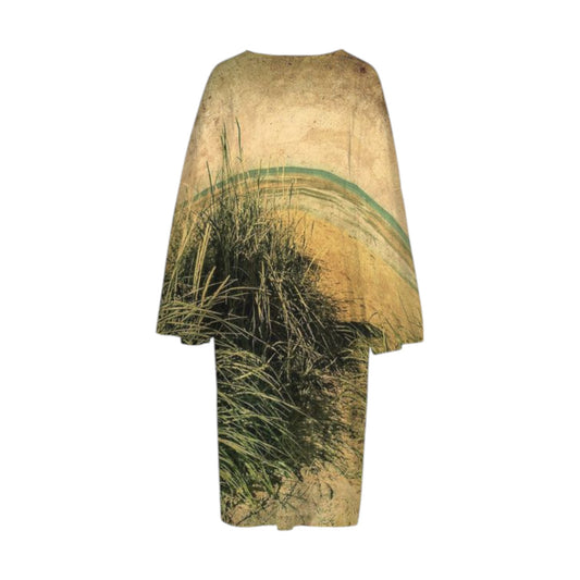 reverse Vintage beach all over print long sleeve kimono.