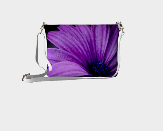 Violet Summer Vegan Leather Crossbody Purse