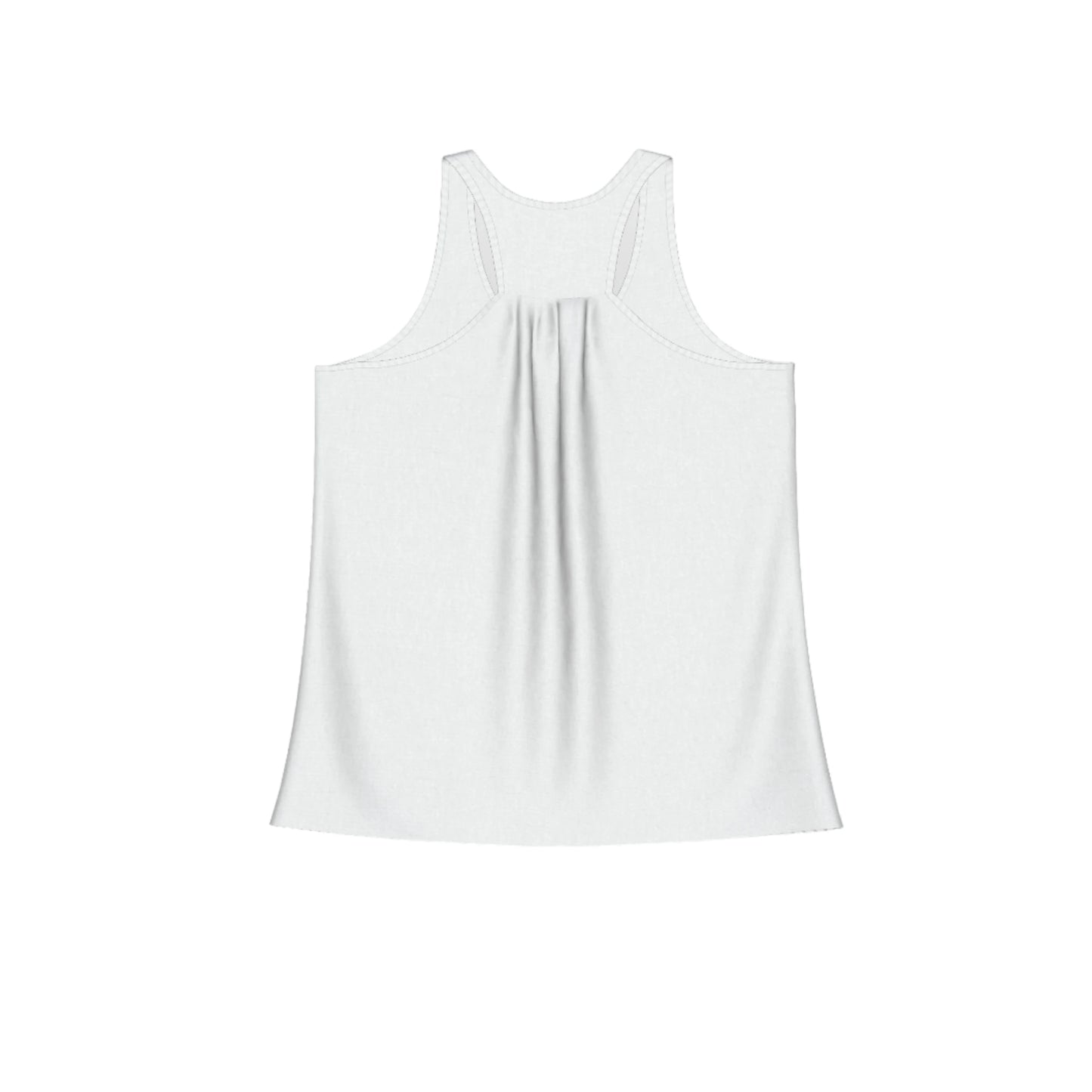 The back of the flow racerback tank top
