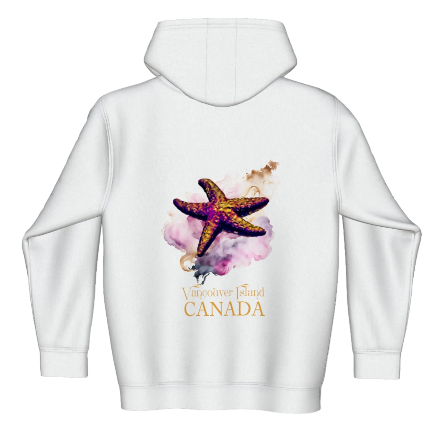 Star Track Vancouver Island Canada Premium Zipper Hoodie back