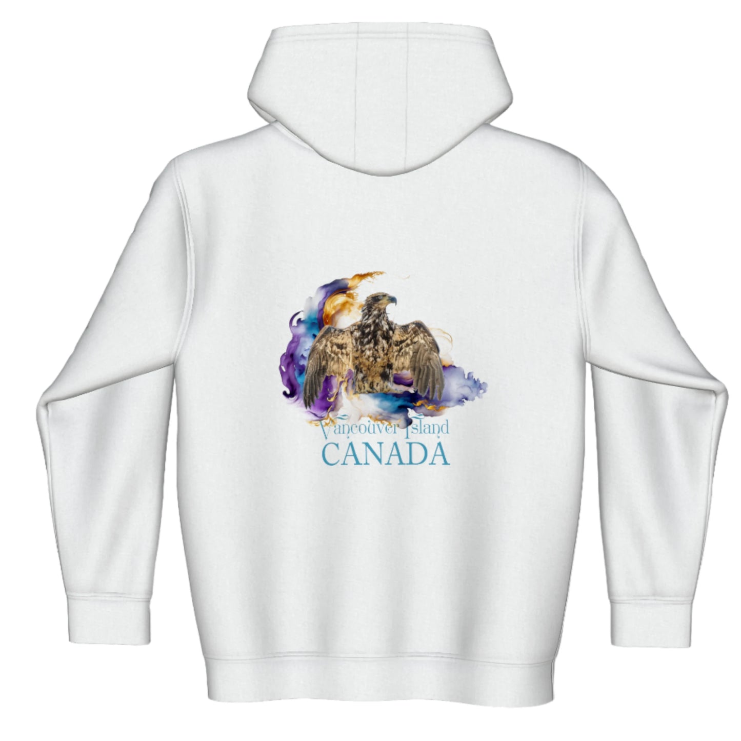 Thunderbird Vancouver Island Canada Premium Zipper Hoodie back