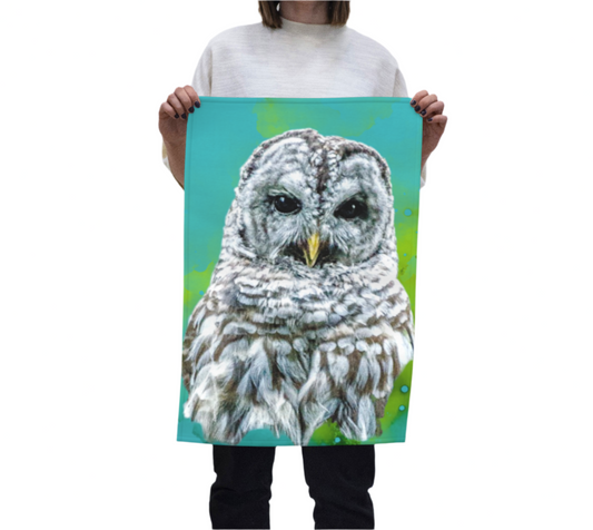 Wise Owl Tea Towel