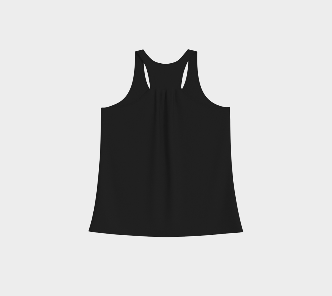 The back of the racerback tank top.