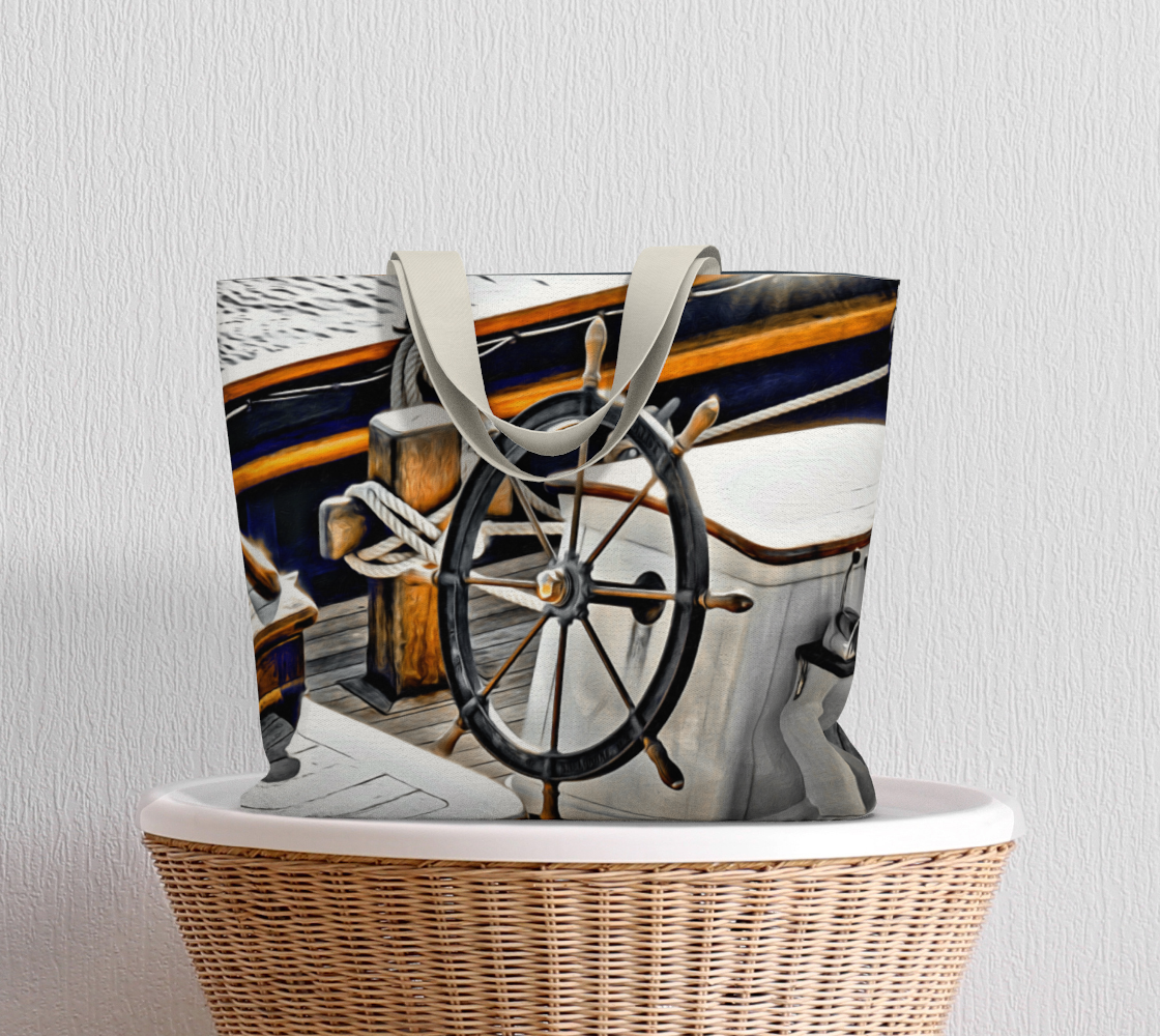 Van Isle Goddess Sailboat Dream oversized Market Tote.
