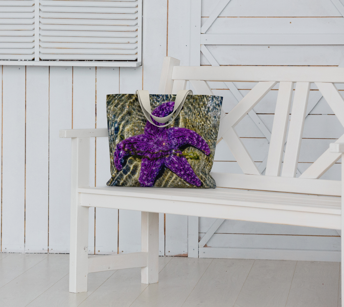 Van Isle Goddess Last Day in May Starfish oversized Market Tote.