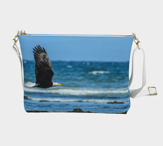 Fly Like A Eagle Vegan Leather Crossbody Purse