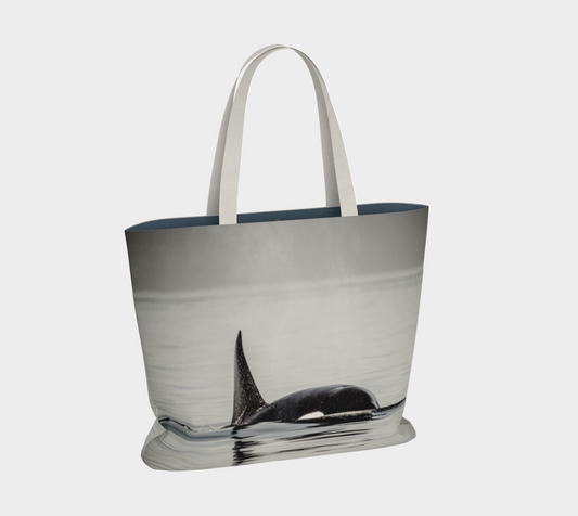 Van Isle Goddess Orca Spray oversized Market Tote.
