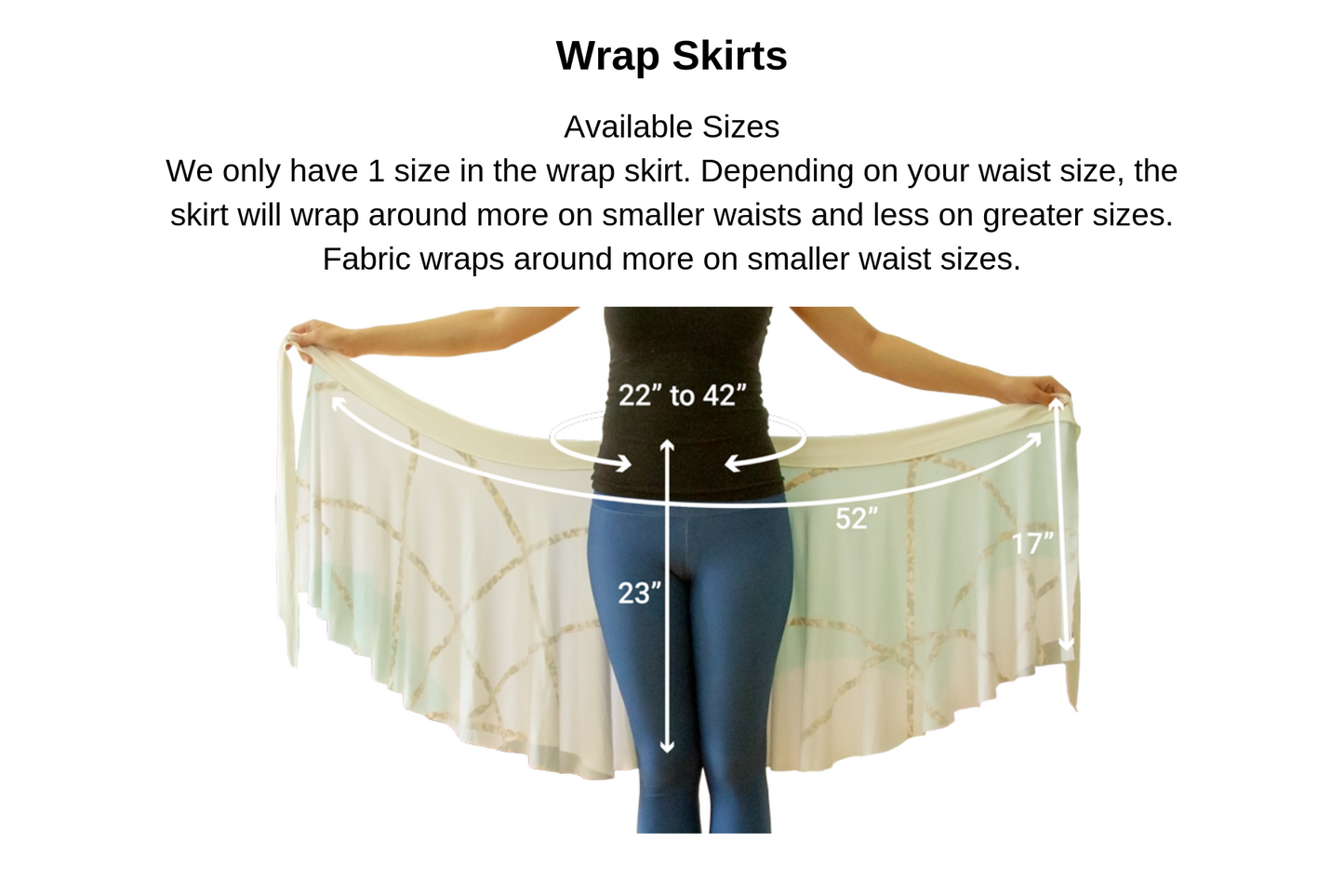 Goddess Black Wrap Skirt