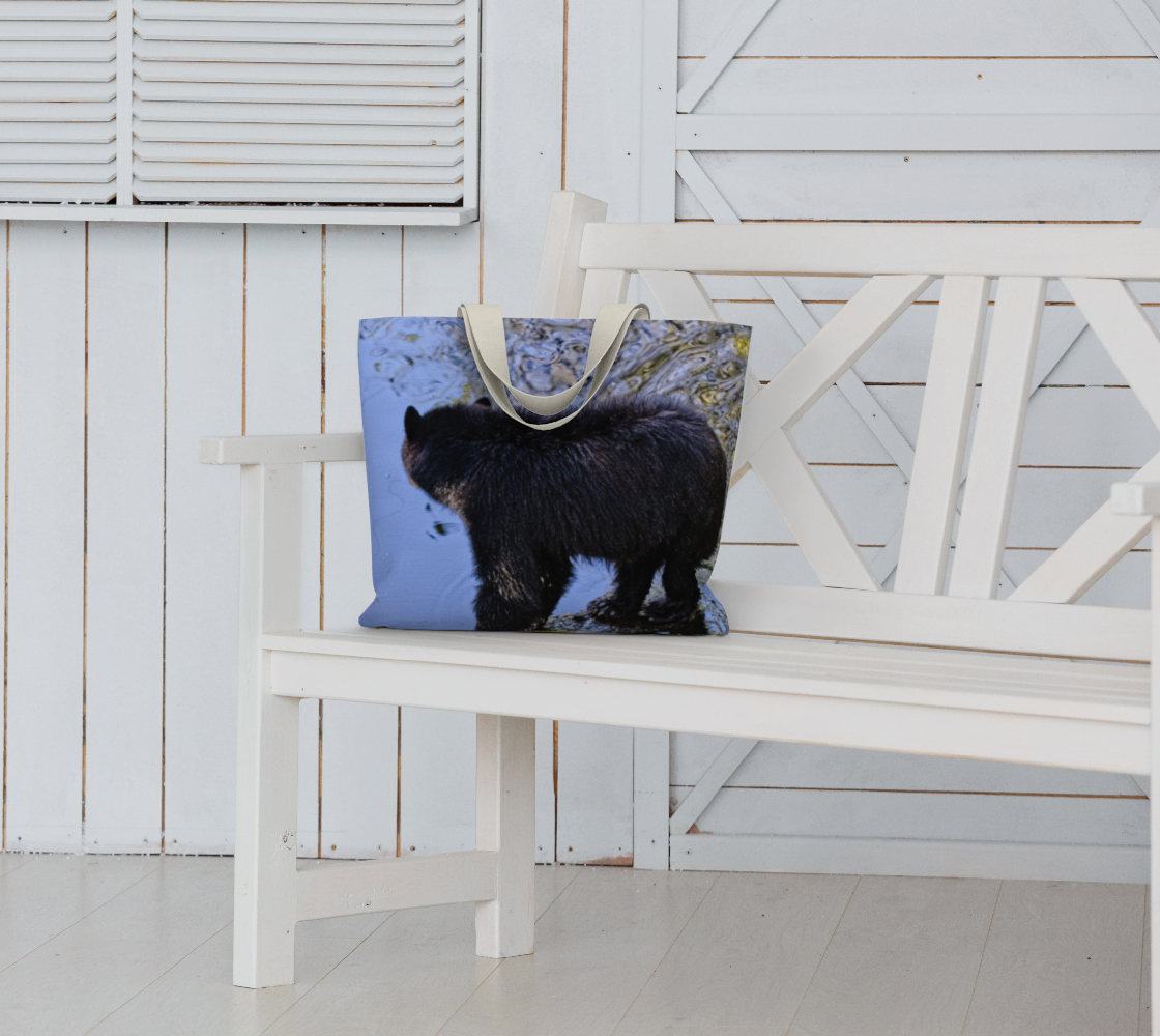 Van Isle Goddess Waters Edge Bear oversized Market Tote.