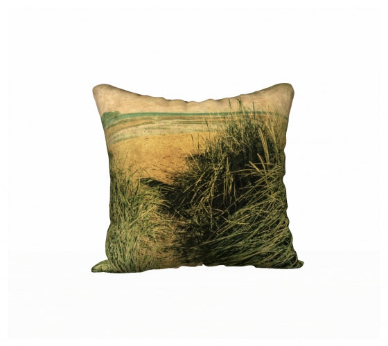 Vintage Beach 18" x 18" Throw Pillow Cover