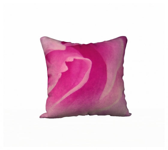 Rose Petal Kiss 18" x 18" Throw Pillow Cover