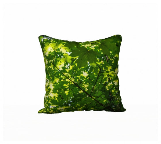 Canopy of Leaves 18" x 18" Throw Pillow Cover