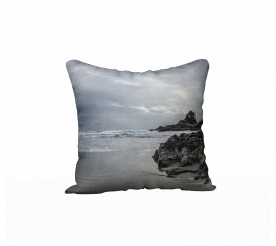 Cox Bay Afternoon Tofino 18" x 18" Throw Pillow Cover