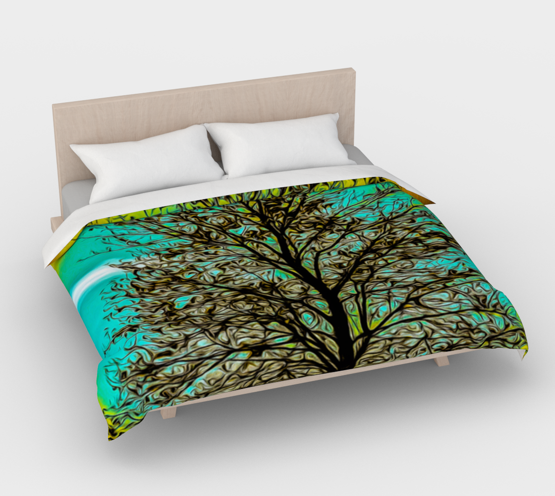 Island Tree Of Life Cotton Duvet Cover