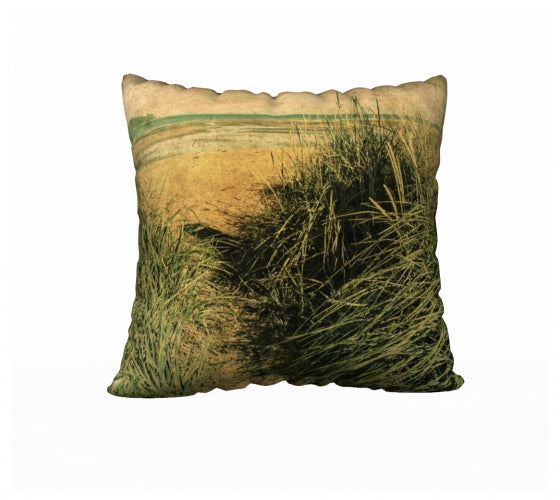 Vintage Beach 22" x 22" Throw Pillow Cover