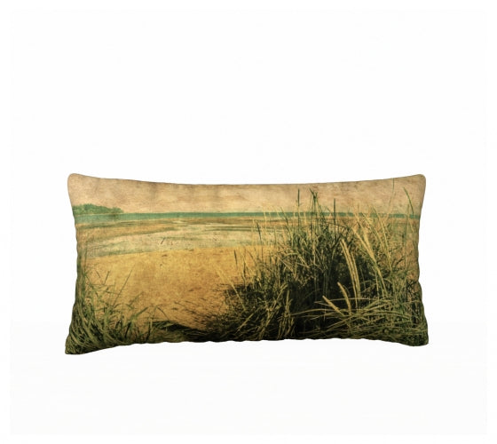 Vintage Beach 24" x 12" Throw Pillow Cover
